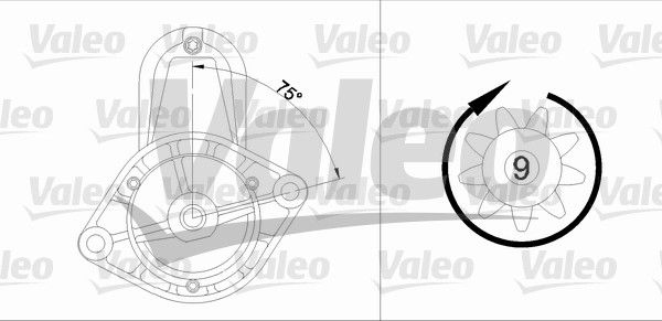 VALEO Käynnistinmoottori 436053