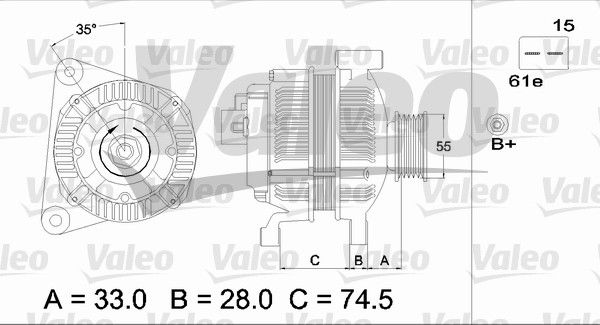 VALEO Laturi 437116