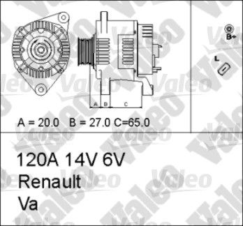 VALEO Laturi 437184