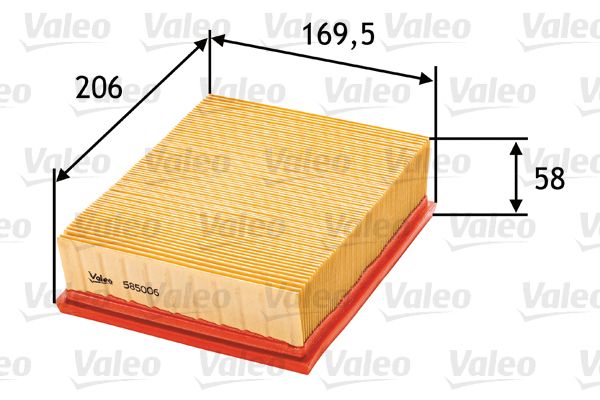 VALEO Ilmansuodatin 585006