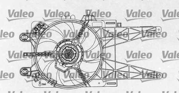 VALEO Tuuletin, moottorin jäähdytys 698763