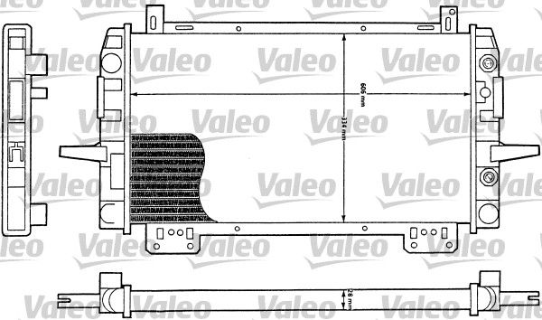 VALEO Jäähdytin,moottorin jäähdytys 730111