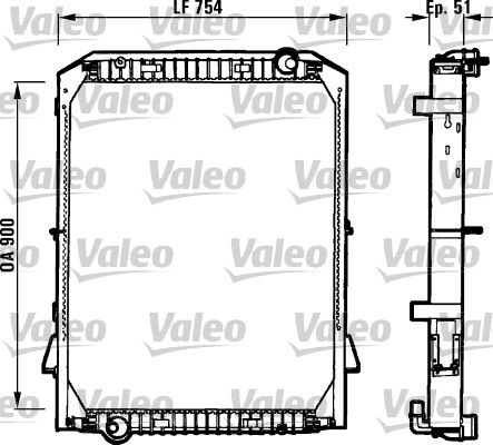 VALEO Jäähdytin,moottorin jäähdytys 730259