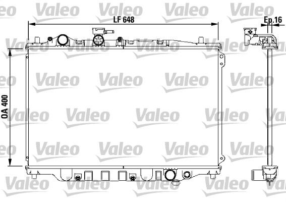 VALEO Jäähdytin,moottorin jäähdytys 730440