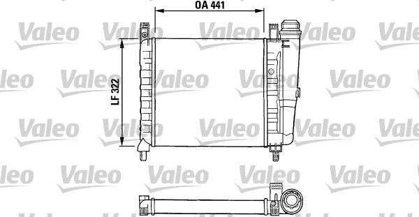 VALEO Jäähdytin,moottorin jäähdytys 730990