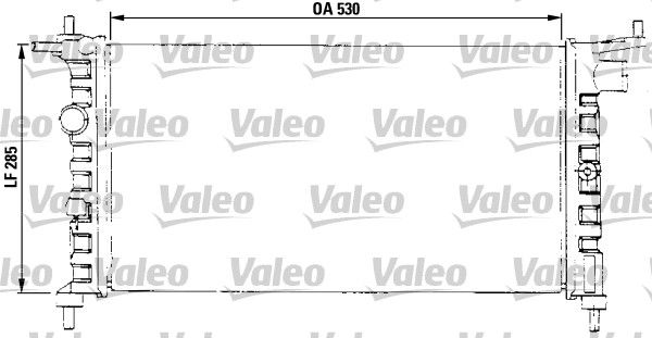 VALEO Jäähdytin,moottorin jäähdytys 731013