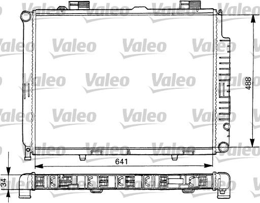 VALEO Jäähdytin,moottorin jäähdytys 731293