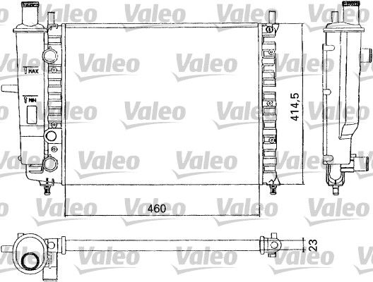 VALEO Jäähdytin,moottorin jäähdytys 731304