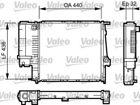 VALEO Jäähdytin,moottorin jäähdytys 731511