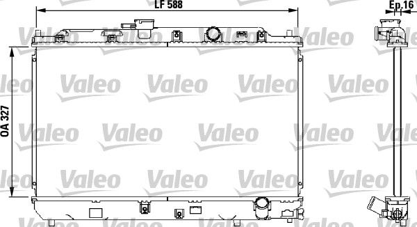 VALEO Jäähdytin,moottorin jäähdytys 731634