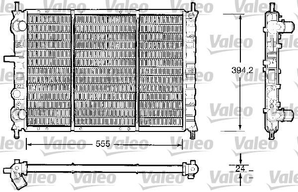 VALEO Jäähdytin,moottorin jäähdytys 732504