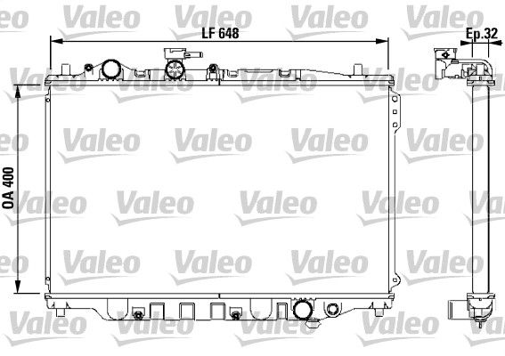 VALEO Jäähdytin,moottorin jäähdytys 732538