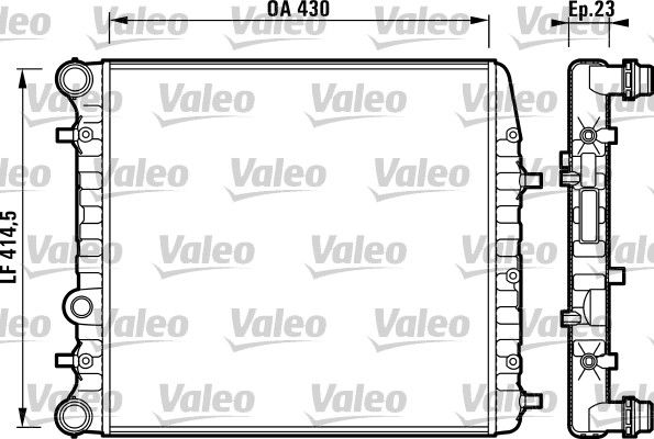 VALEO Jäähdytin,moottorin jäähdytys 732863