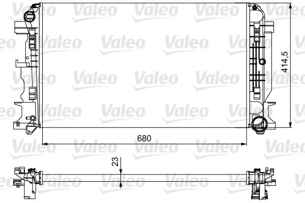 VALEO Jäähdytin,moottorin jäähdytys 734926