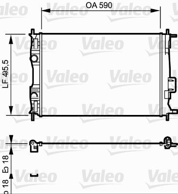 VALEO Jäähdytin,moottorin jäähdytys 735119