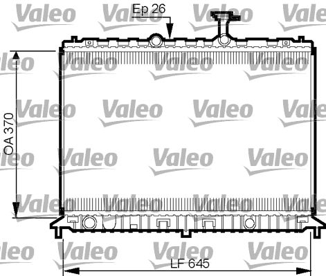 VALEO Jäähdytin,moottorin jäähdytys 735501