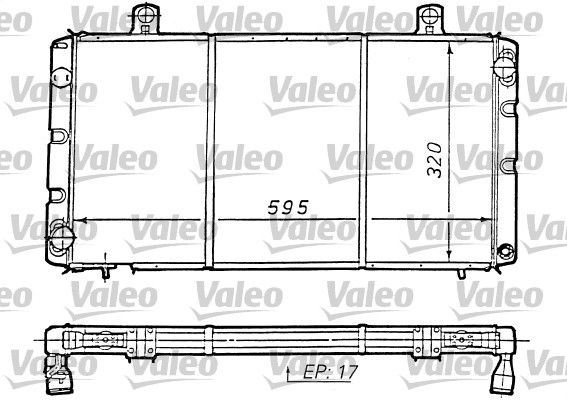 VALEO Jäähdytin,moottorin jäähdytys 810964