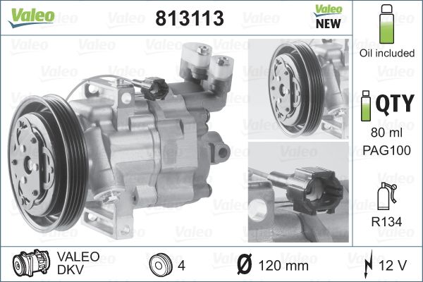 VALEO Kompressori, ilmastointilaite 813113