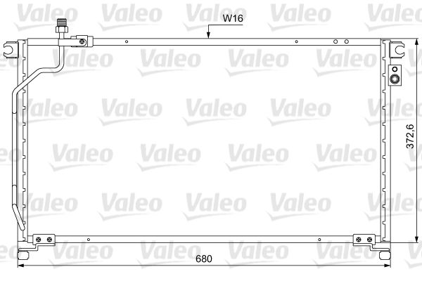 VALEO Lauhdutin, ilmastointilaite 814049