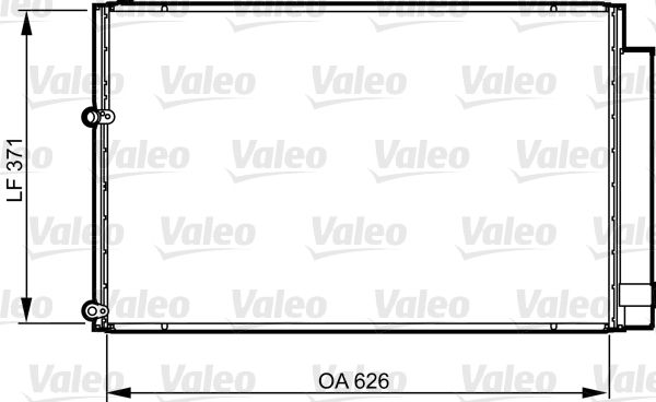 VALEO Lauhdutin, ilmastointilaite 814158