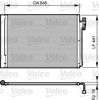 VALEO Lauhdutin, ilmastointilaite 814165