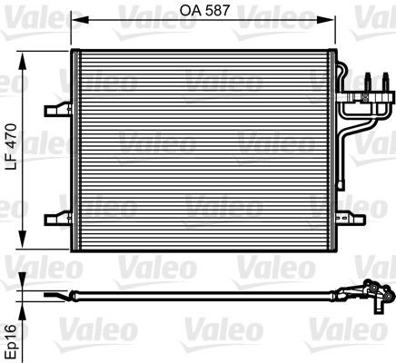 VALEO Lauhdutin, ilmastointilaite 814185