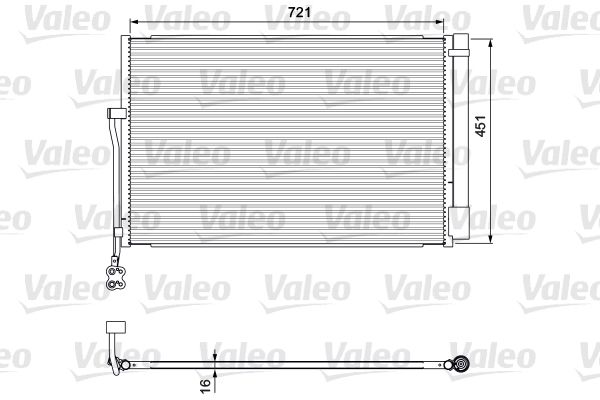 VALEO Lauhdutin, ilmastointilaite 814379