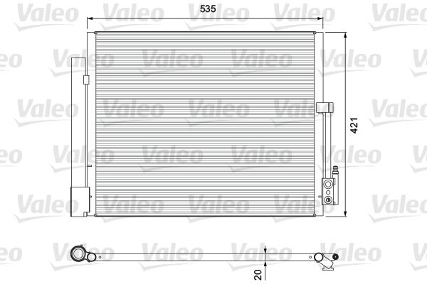 VALEO Lauhdutin, ilmastointilaite 814382