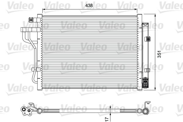 VALEO Lauhdutin, ilmastointilaite 814399