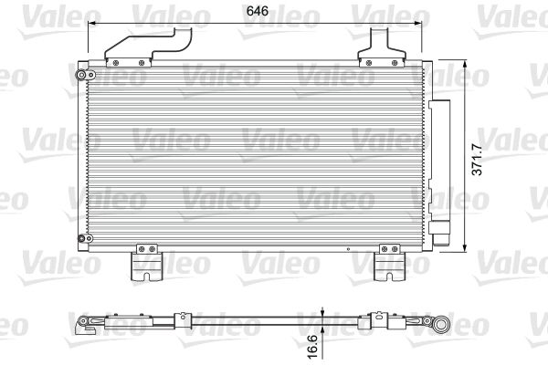 VALEO Lauhdutin, ilmastointilaite 814417