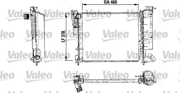 VALEO Jäähdytin,moottorin jäähdytys 816715