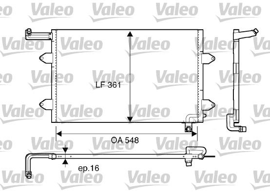 VALEO Lauhdutin, ilmastointilaite 816910