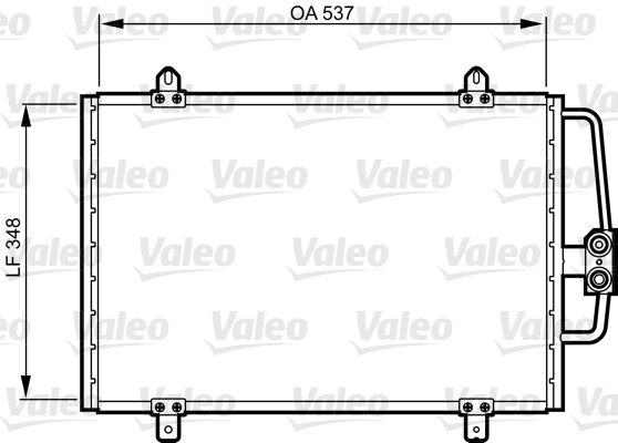 VALEO Lauhdutin, ilmastointilaite 816912