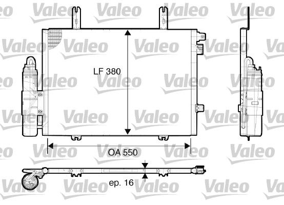 VALEO Lauhdutin, ilmastointilaite 817662