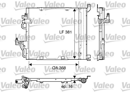 VALEO Lauhdutin, ilmastointilaite 817847