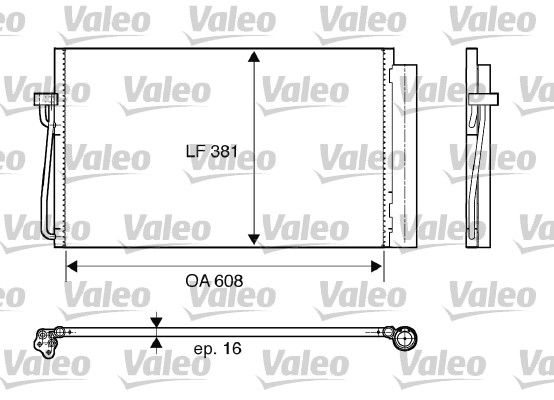 VALEO Lauhdutin, ilmastointilaite 817851