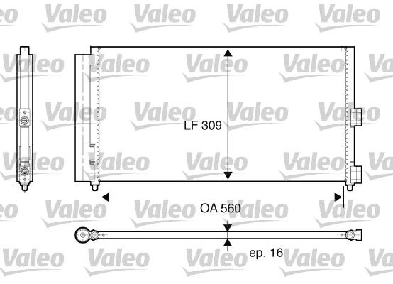 VALEO Lauhdutin, ilmastointilaite 818021