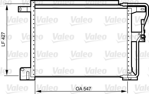 VALEO Lauhdutin, ilmastointilaite 818024