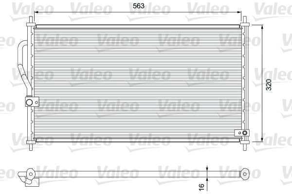 VALEO Lauhdutin, ilmastointilaite 818070