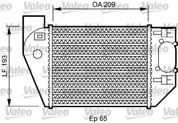 VALEO Välijäähdytin 818825