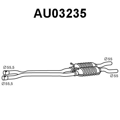 VENEPORTE Etuäänenvaimentaja AU03235