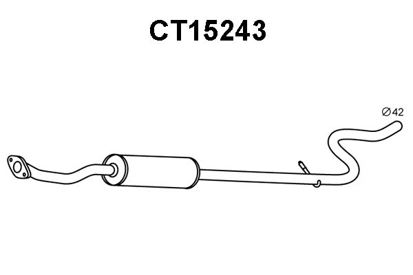 VENEPORTE Etuäänenvaimentaja CT15243