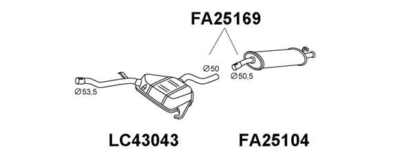 VENEPORTE Takaäänenvaimentaja FA25169