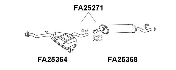 VENEPORTE Takaäänenvaimentaja FA25271