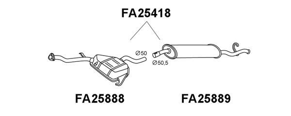 VENEPORTE Takaäänenvaimentaja FA25418