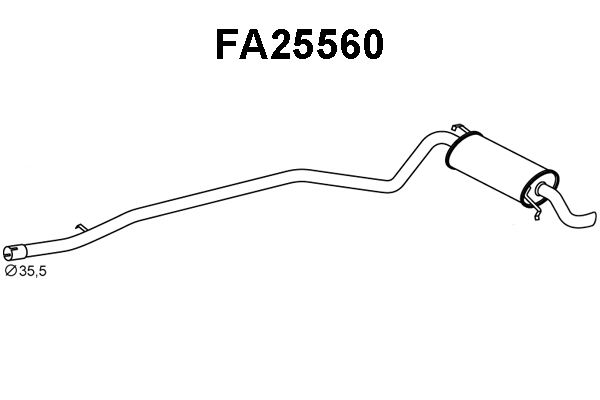 VENEPORTE Takaäänenvaimentaja FA25560