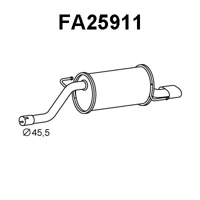 VENEPORTE Takaäänenvaimentaja FA25911