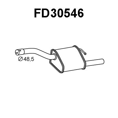 VENEPORTE Takaäänenvaimentaja FD30546