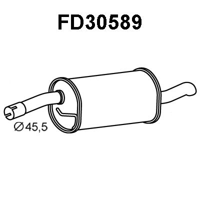 VENEPORTE Takaäänenvaimentaja FD30589