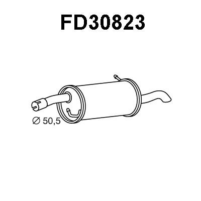 VENEPORTE Takaäänenvaimentaja FD30823